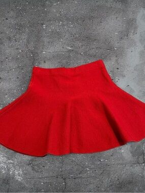 ZARA red mini skater skirt NWT coquette balletcore y2k